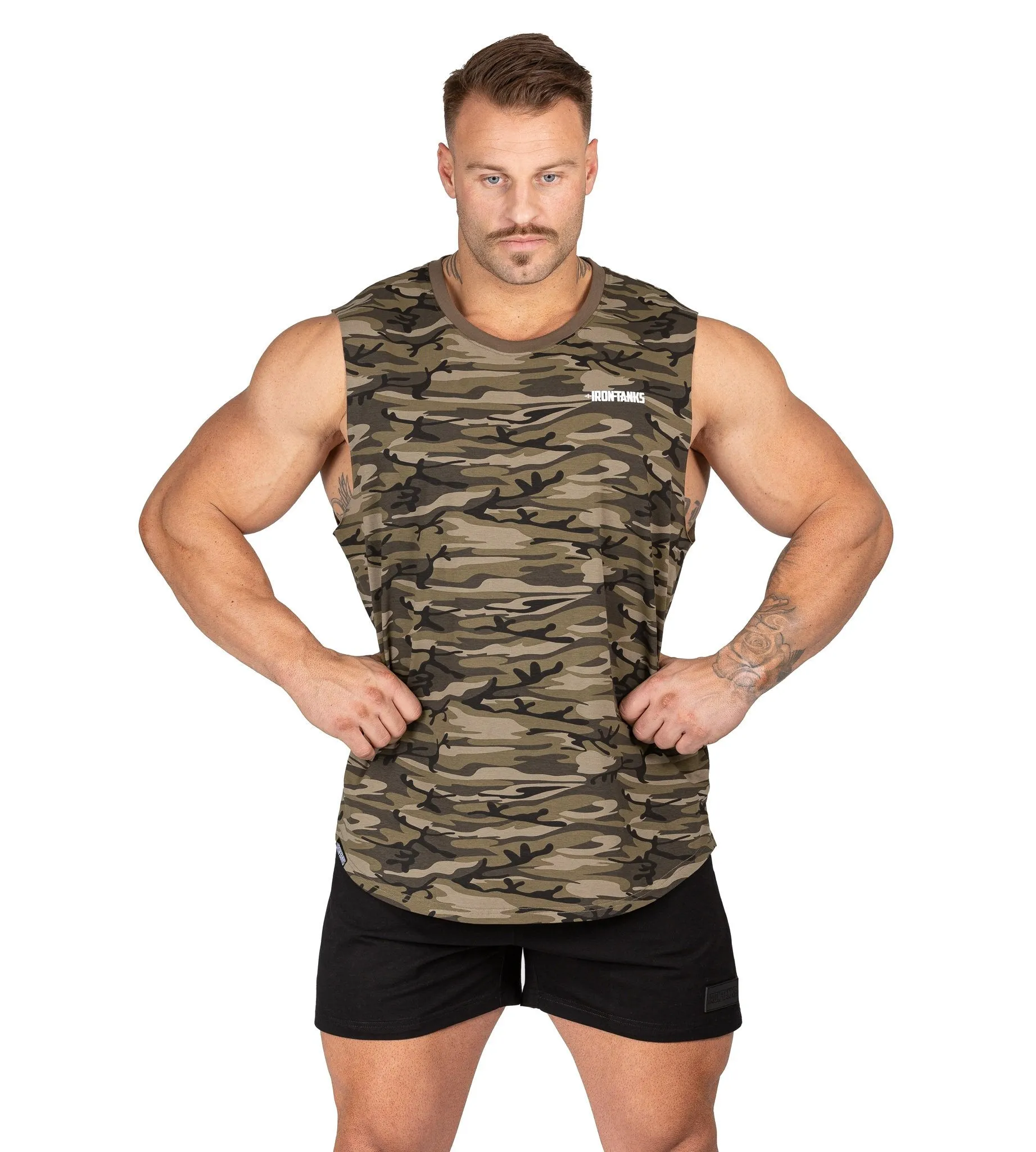 Alpha Muscle Tank II - Woodland Camo