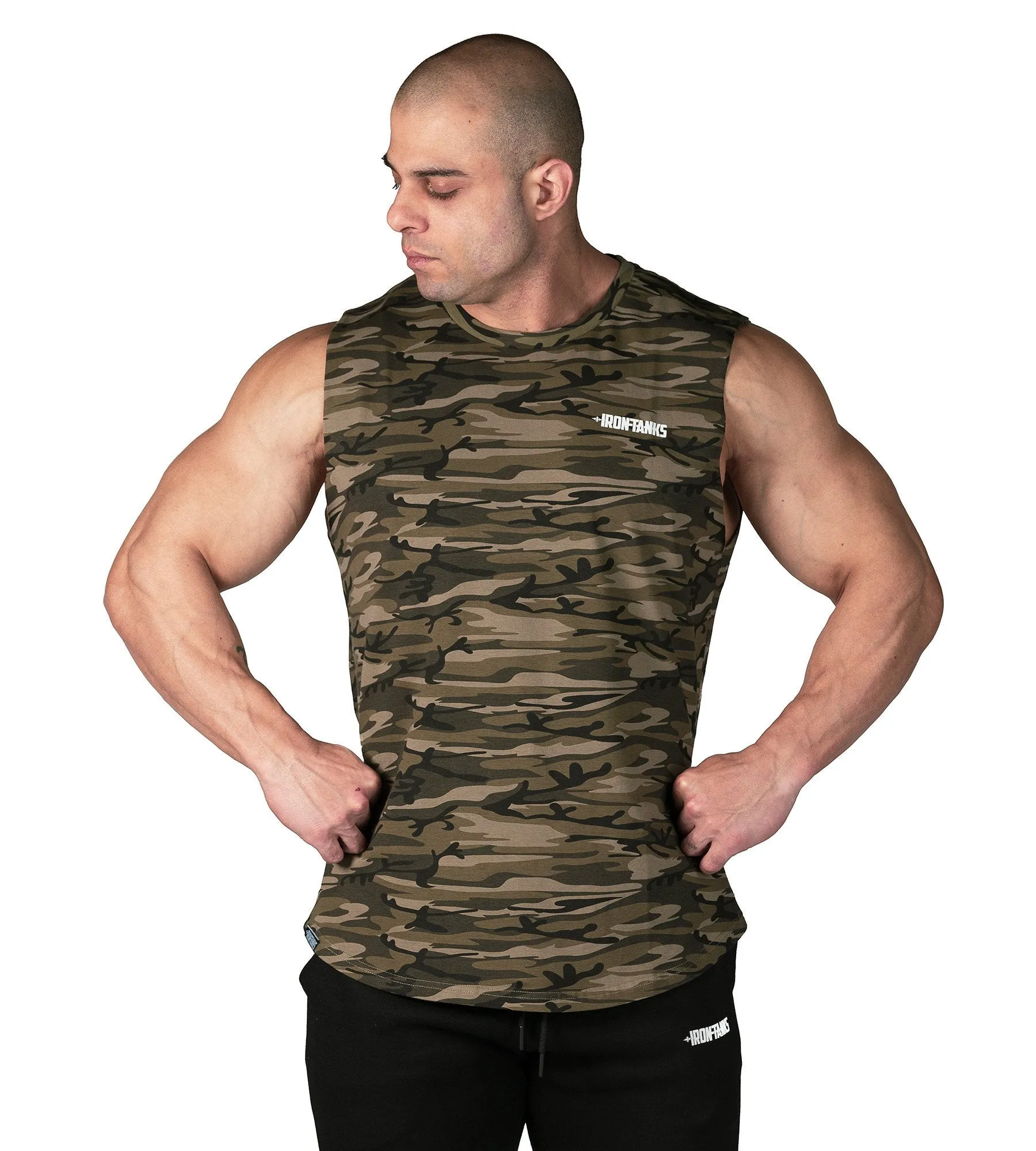 Alpha Muscle Tank II - Woodland Camo
