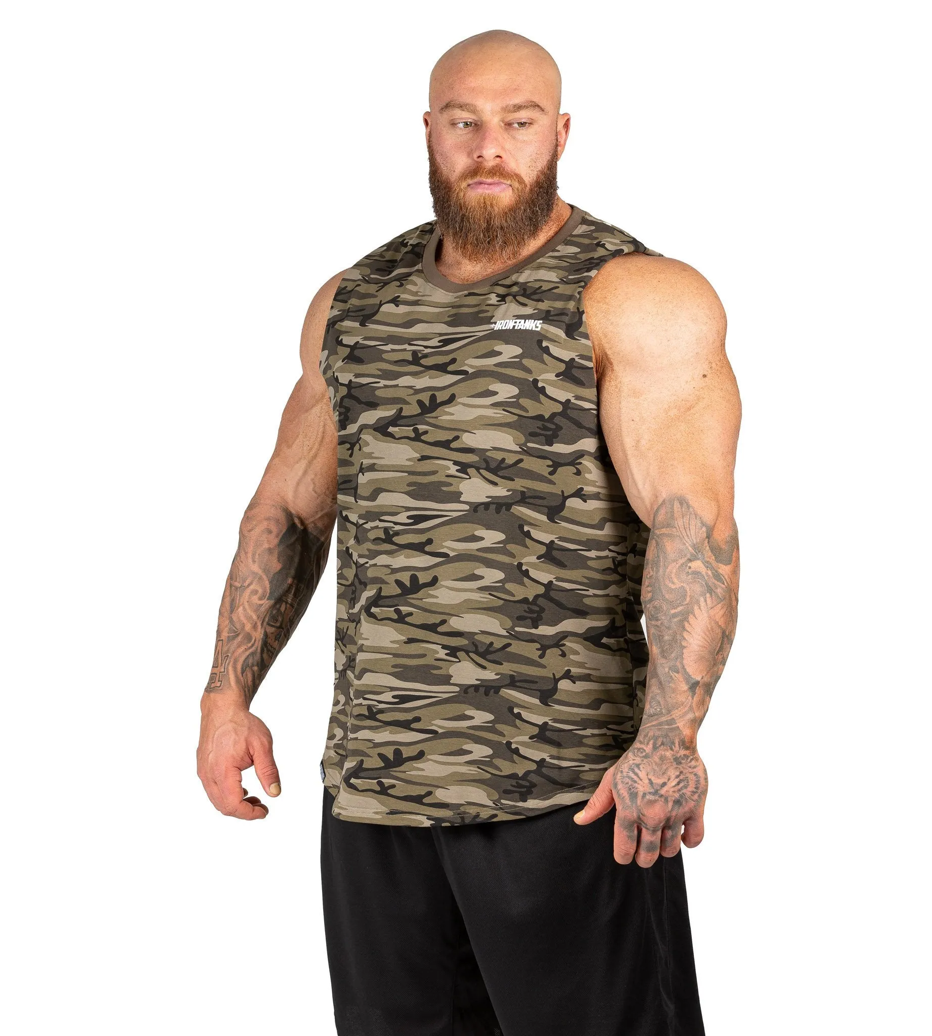 Alpha Muscle Tank II - Woodland Camo