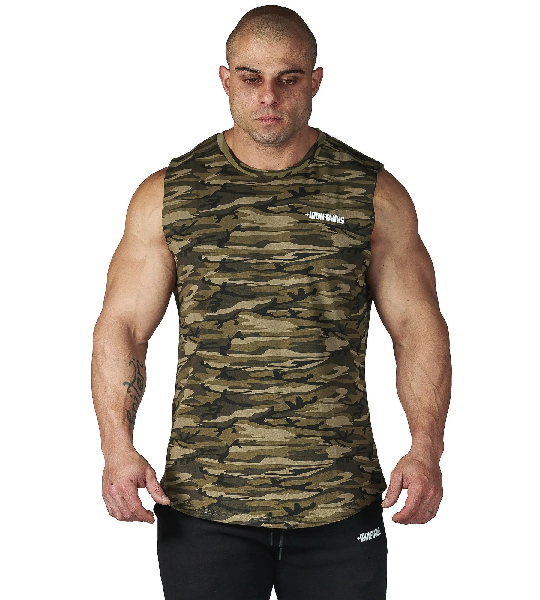 Alpha Muscle Tank II - Woodland Camo