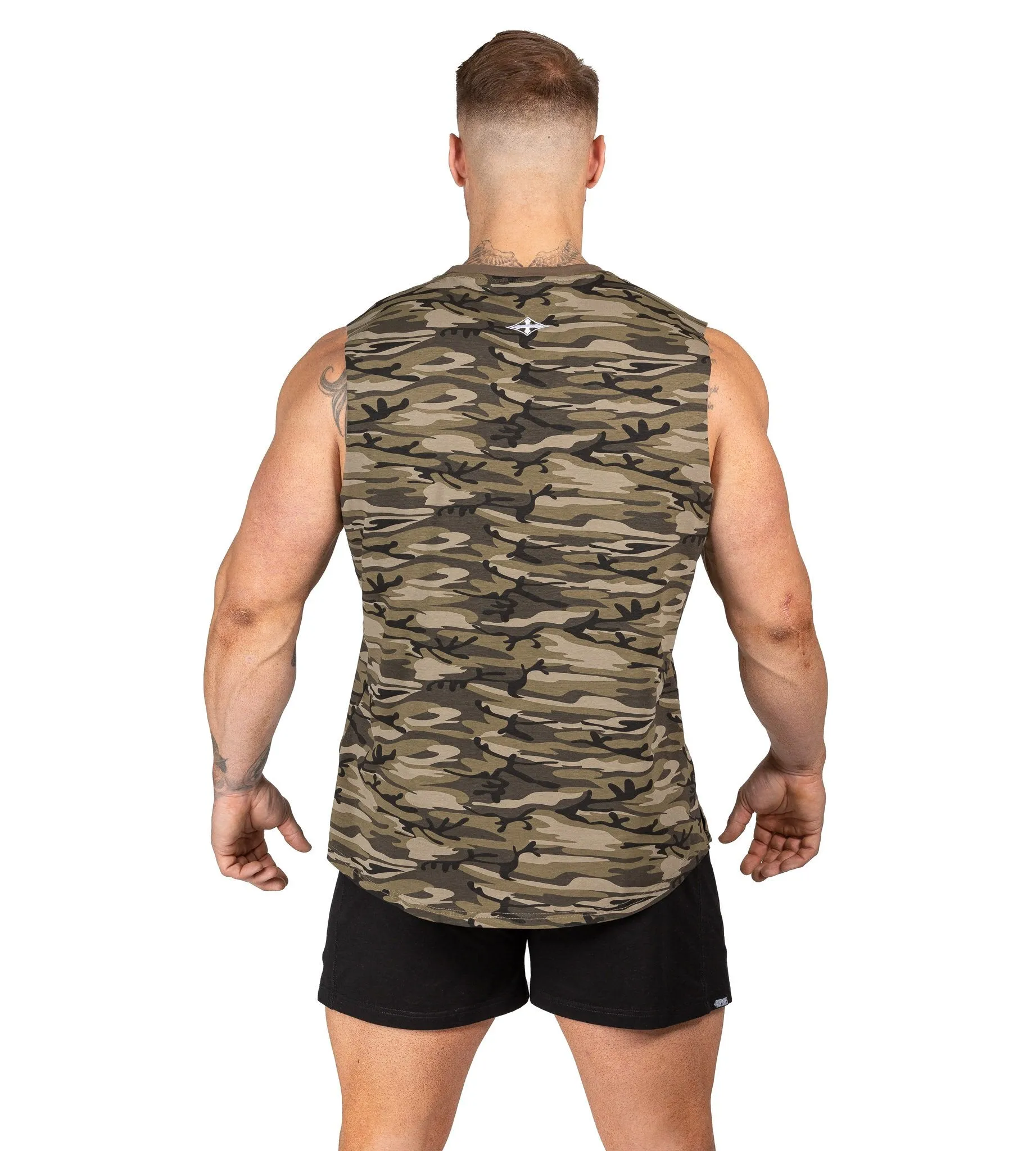 Alpha Muscle Tank II - Woodland Camo