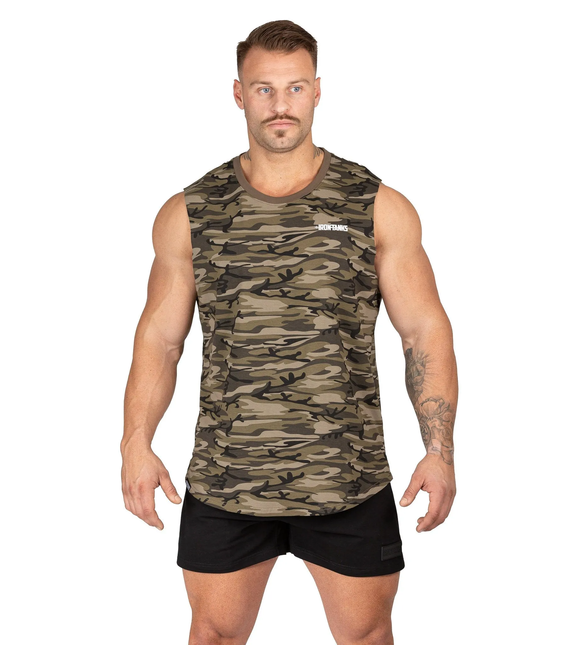 Alpha Muscle Tank II - Woodland Camo