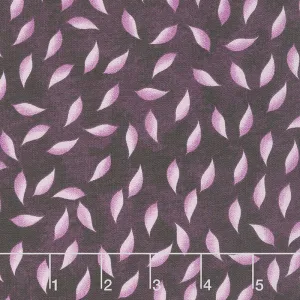 Amour - Leaf Deep Plum Yardage