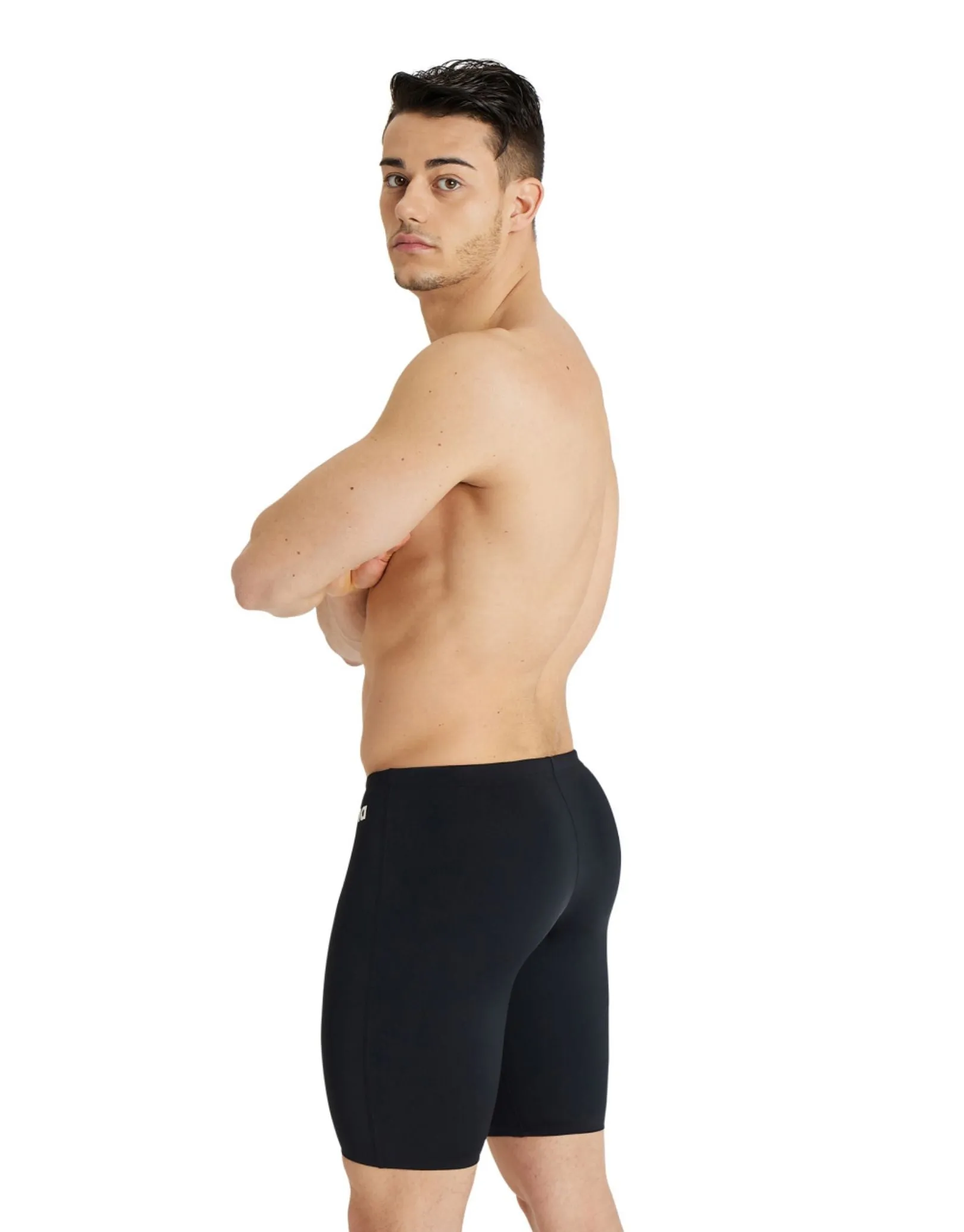 Arena Team Solid Swim Jammer - Black/White