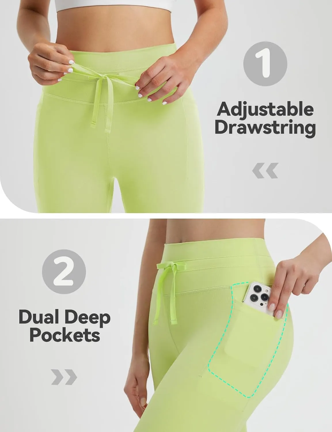 baleaf Women 8" Biker Shorts with Pockets, High Waisted Workout Short Tummy Control Yoga Gym Spandex Running Volleyball