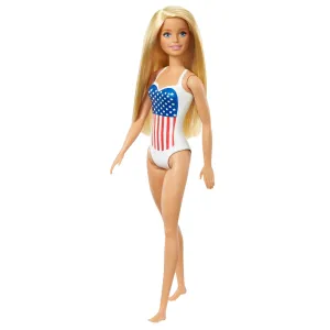 Barbie American Flag Beach Doll