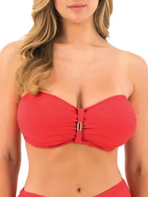 Beach Waves Bandeau Bikini Top - Clementina