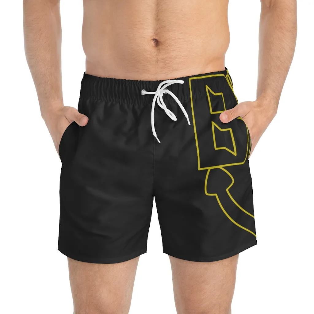 Black Hoochie Daddy Swim Trunks