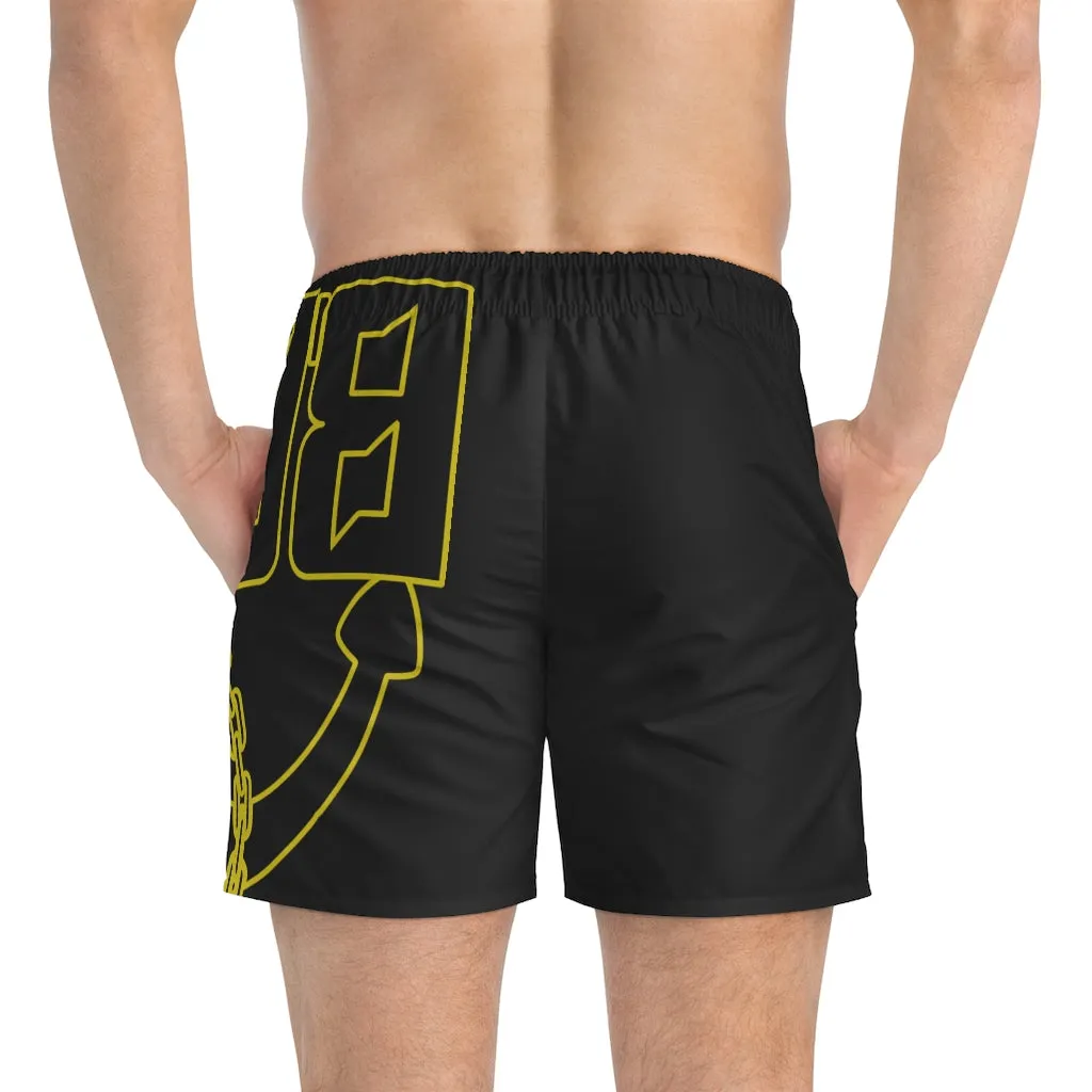Black Hoochie Daddy Swim Trunks