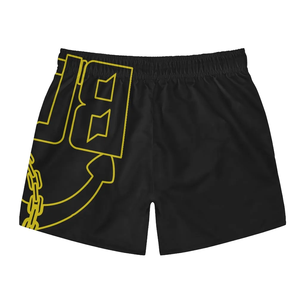Black Hoochie Daddy Swim Trunks