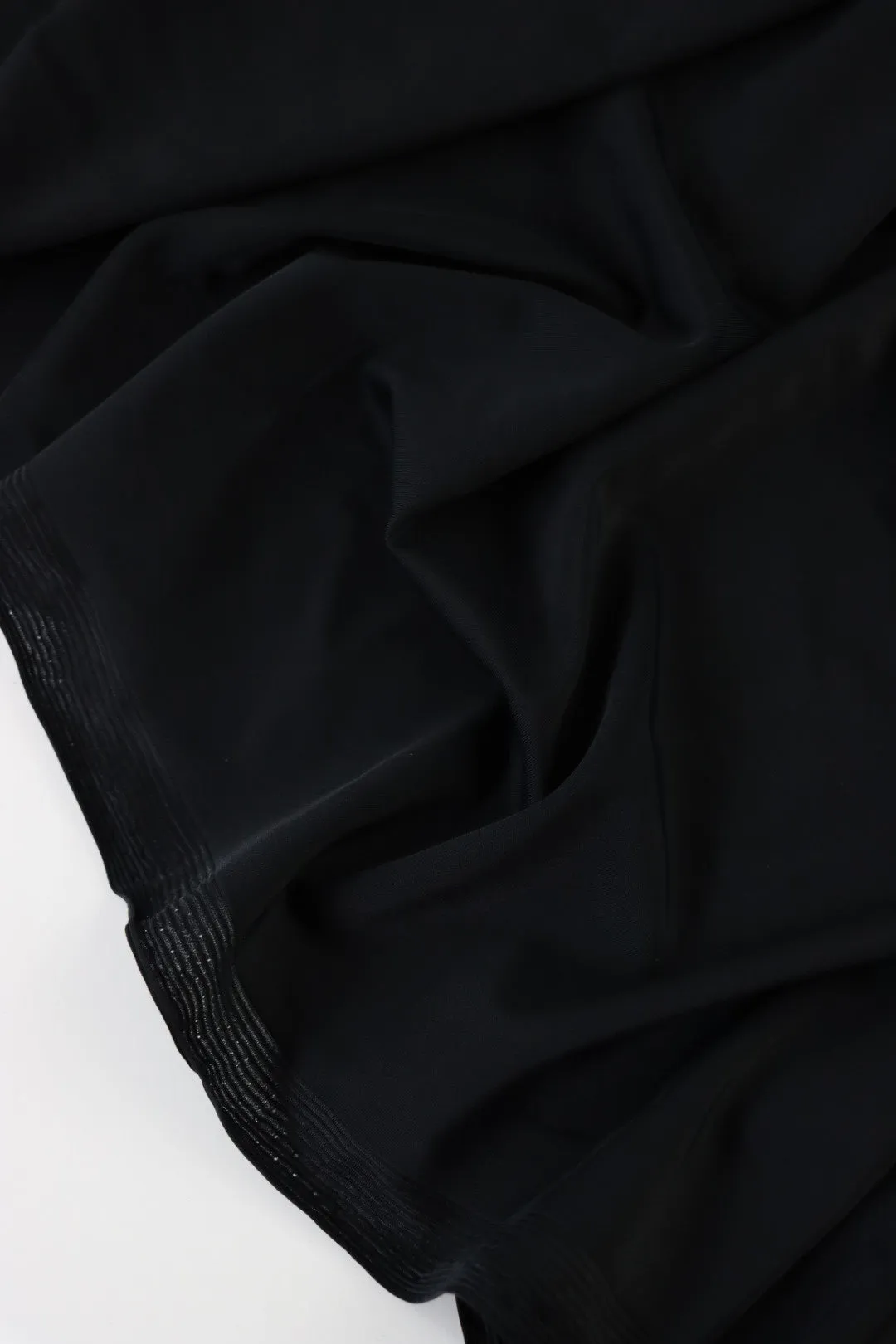 Black Matte Nylon Spandex Tricot