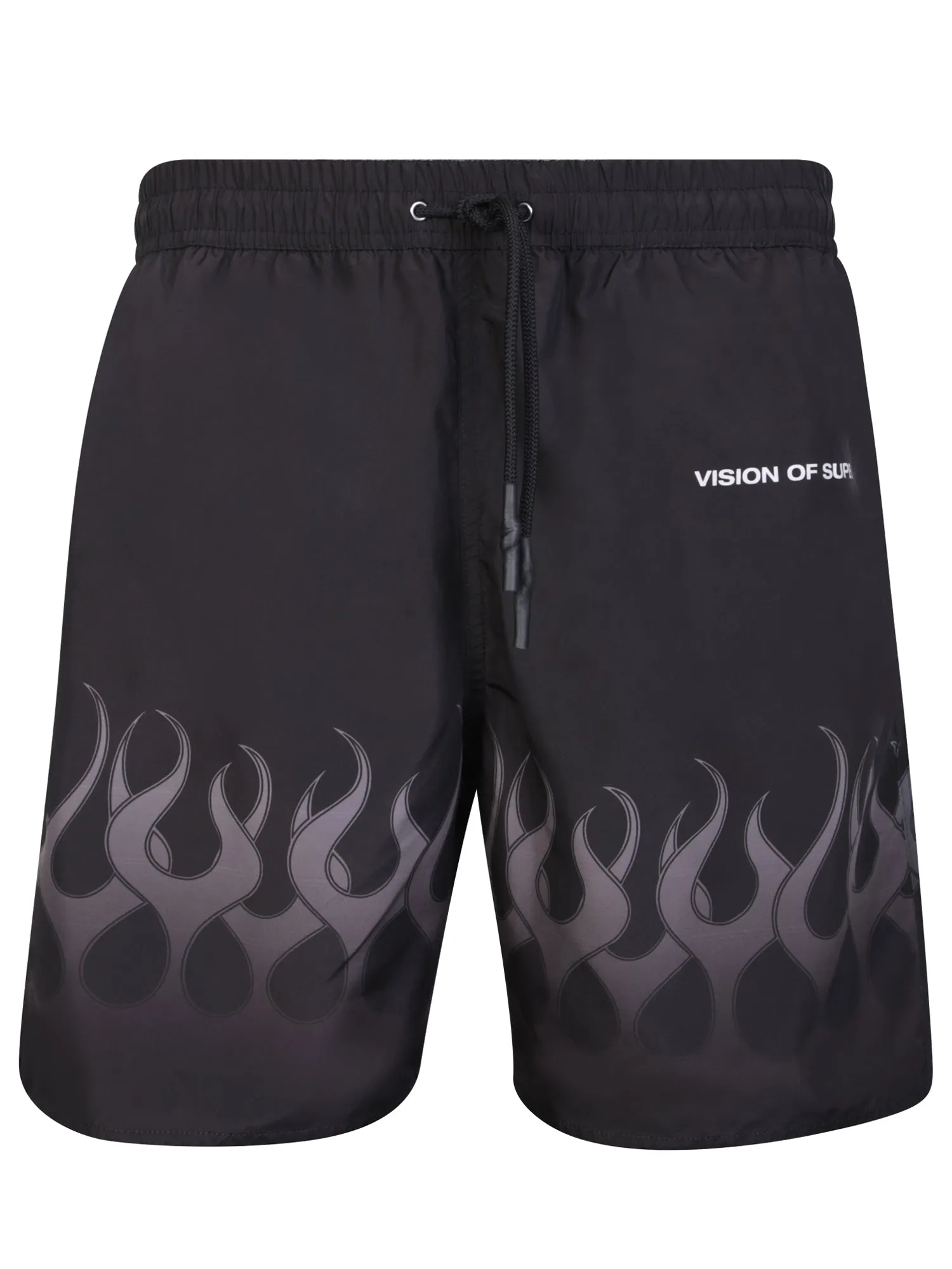 Black/gray Flames swim shorts