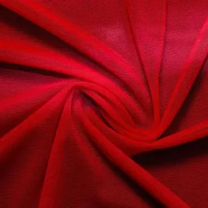 Blood Red Classic Power Mesh 4 Way Stretch Fabric