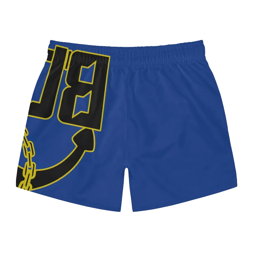 Blue Hoochie Daddy Swim Trunks