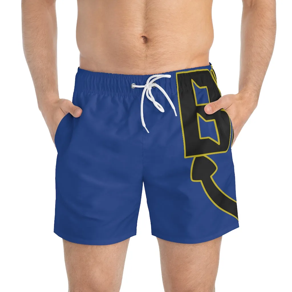 Blue Hoochie Daddy Swim Trunks