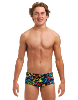 Boys Funk Me Sidewinder Swim Trunks - Black/Multi