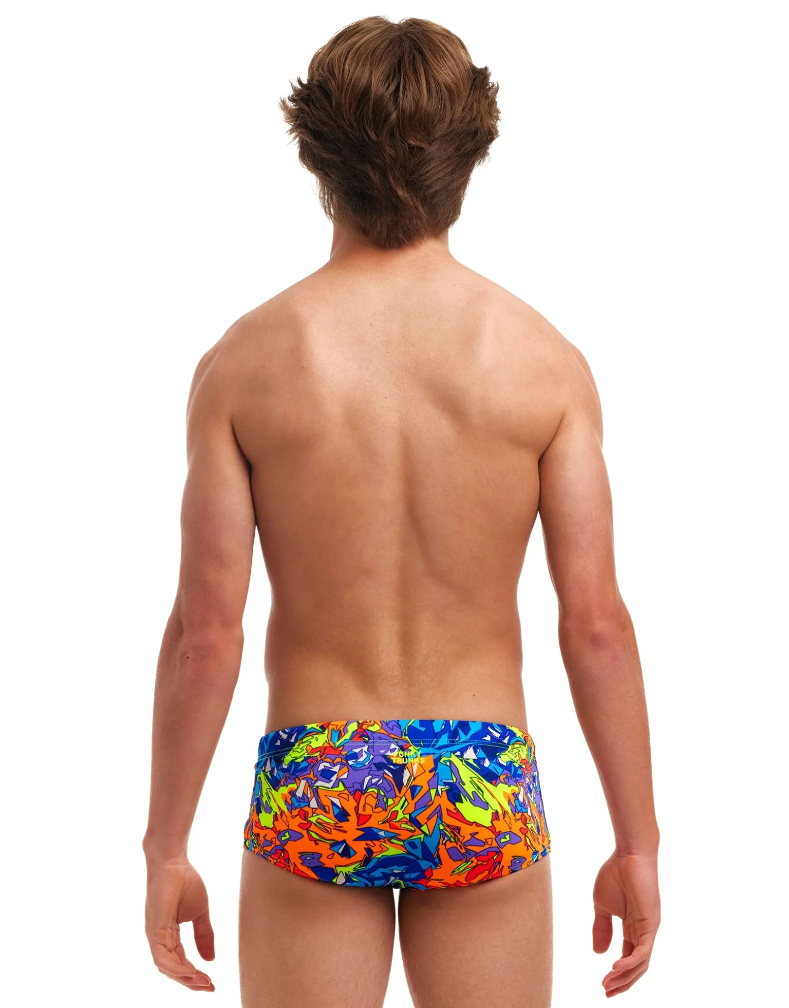 Boys Mixed Mess Sidewinder Swim Trunks - Blue/Multi