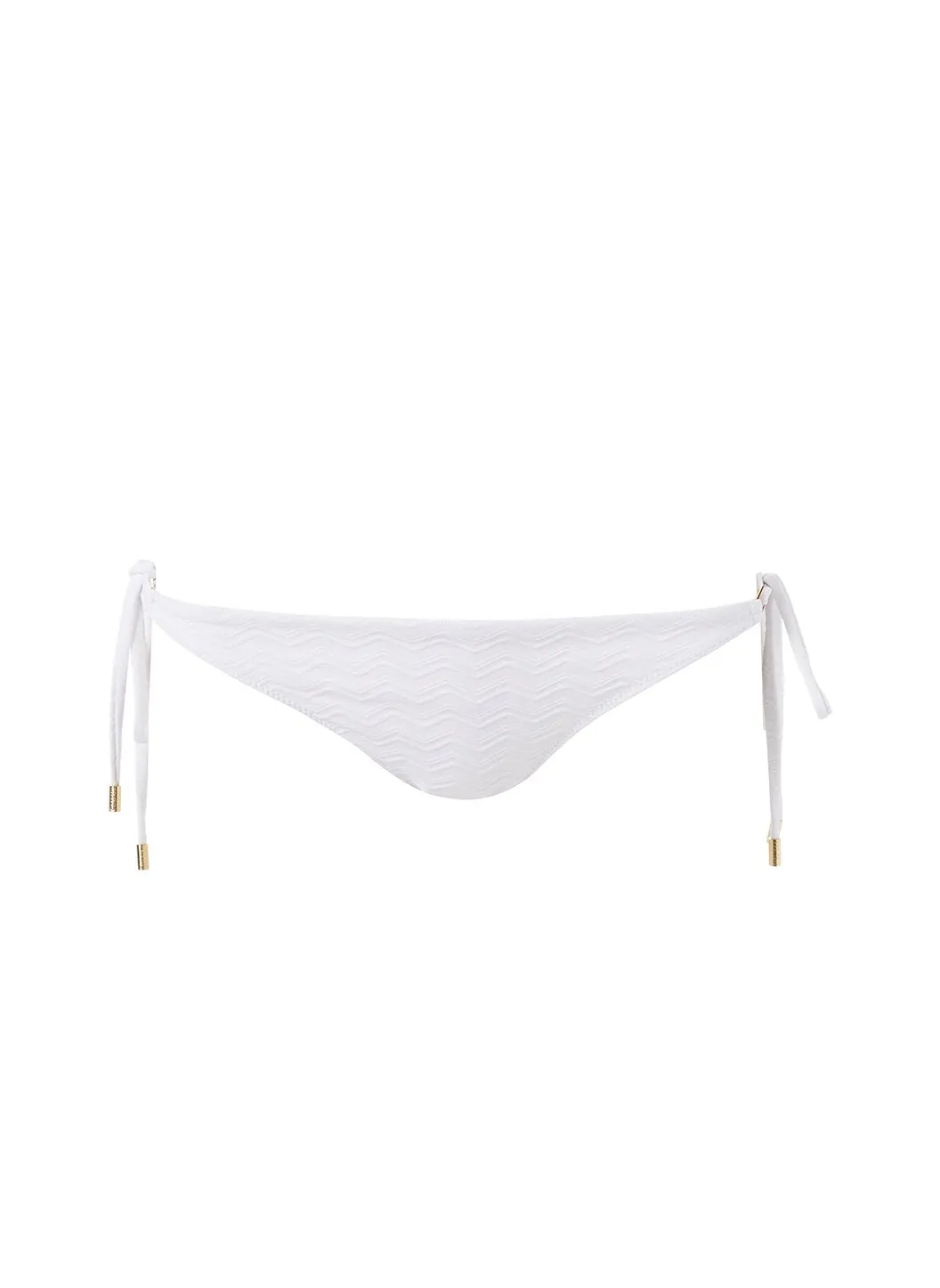 Cancun White Zigzag Bikini Bottom