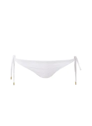Cancun White Zigzag Bikini Bottom