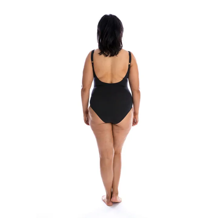 Capriosca Ink & Water Criss Cross One Piece