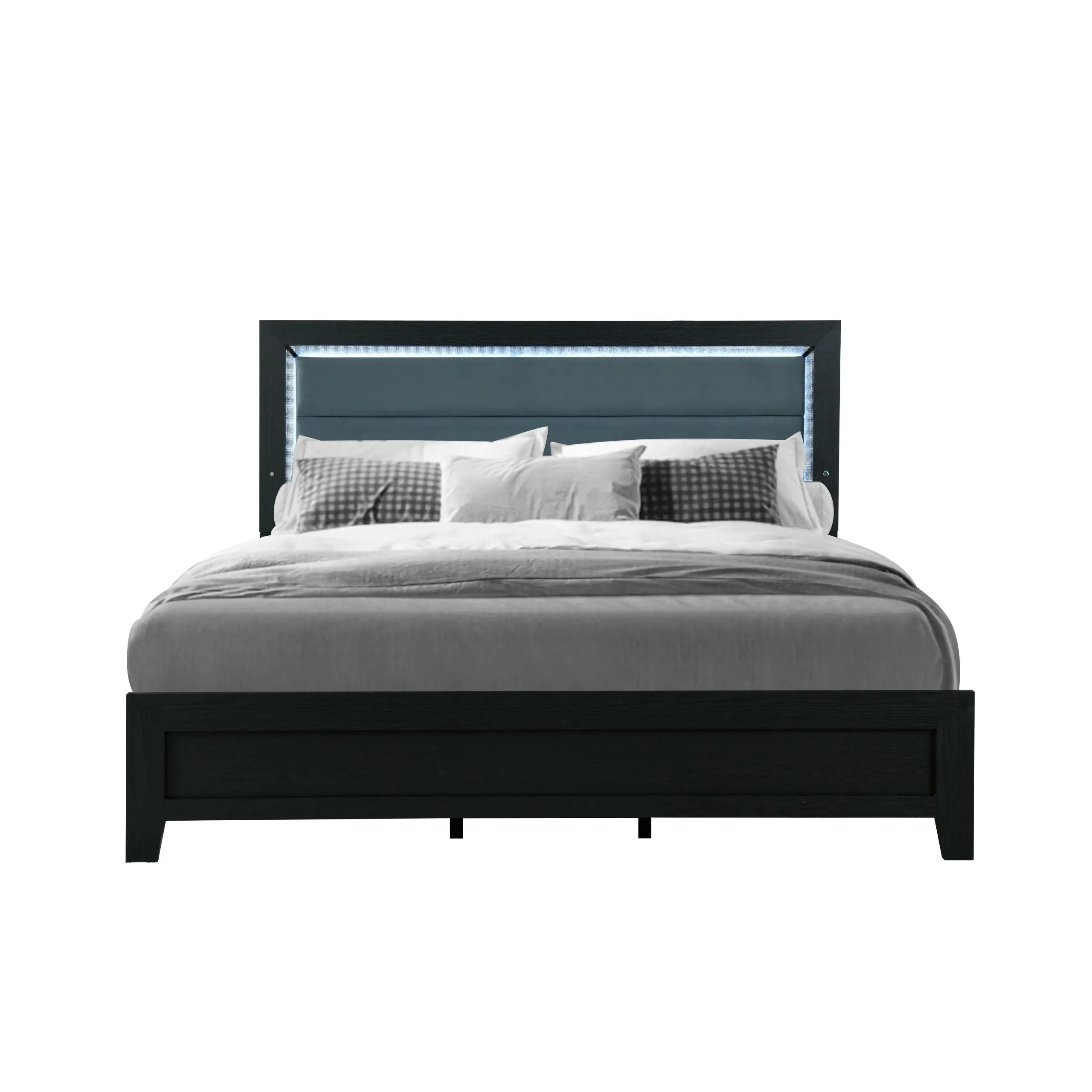 Carlos - Modern Design Bed With LED by Couch.com