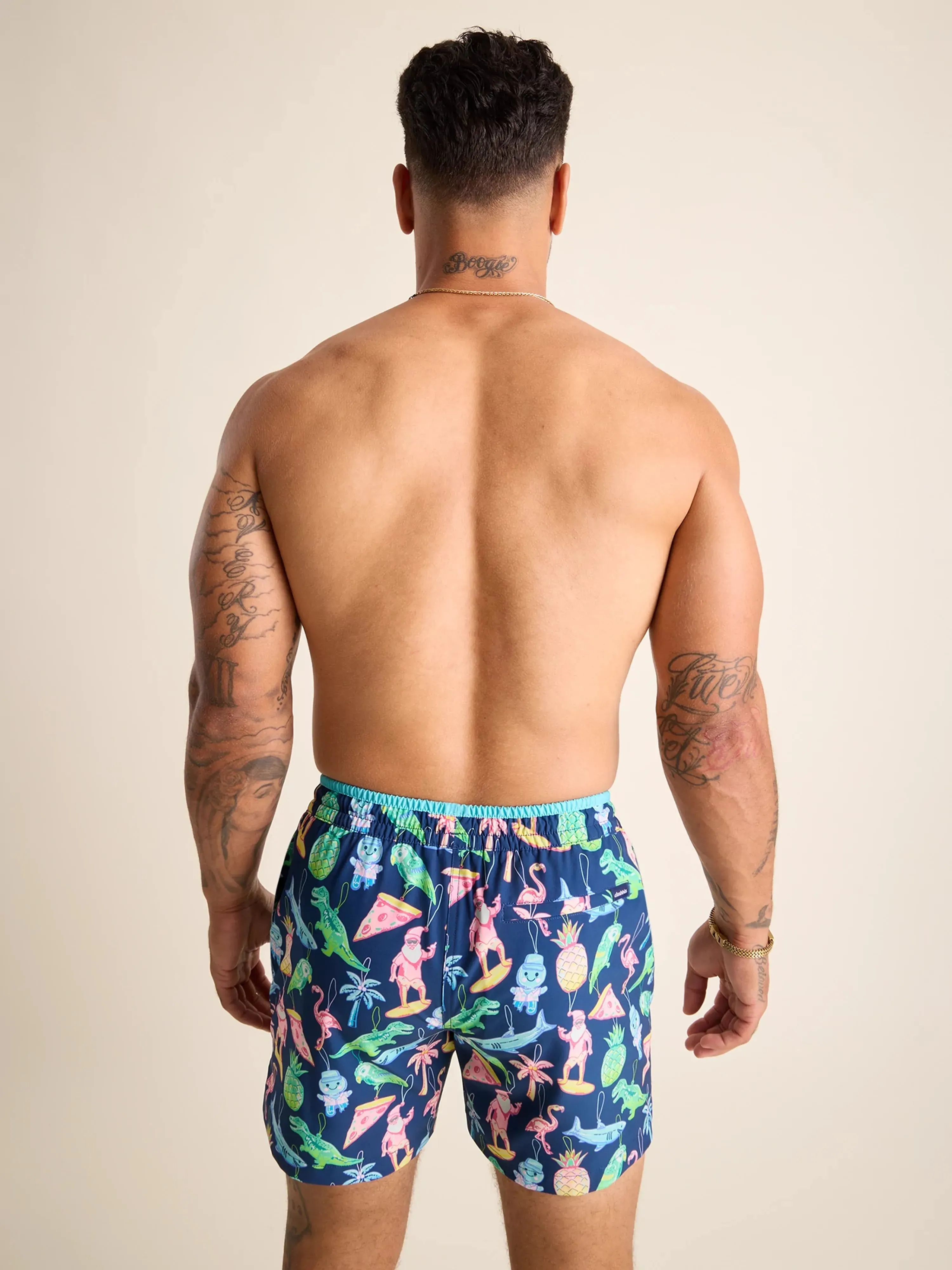 Chubbies 5.5-Inch The Holidoozies Swim Trunks - Navy