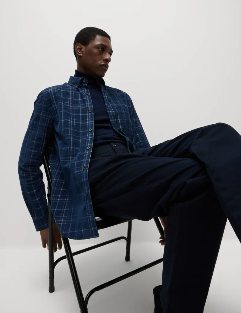 Corduroy Check Shirt
