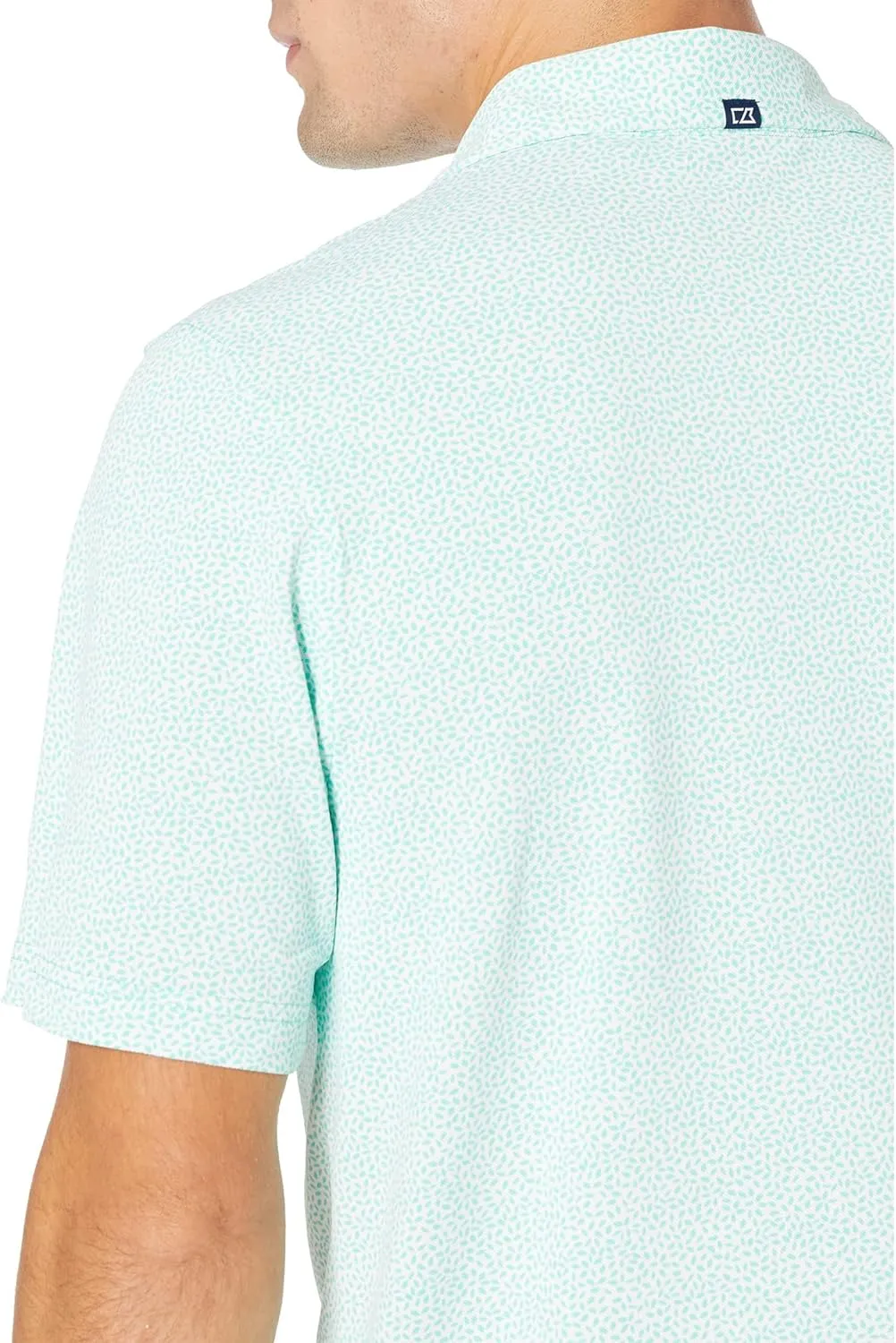 Cutter & Buck Men's Short Sleeve Virtue Eco Pique Botanical Print Polo Shirt