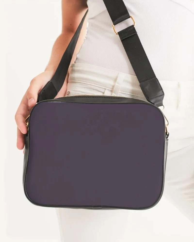 Dark Purple Gray Crossbody Bag | Dark Pale Pastel Purple Gray | C15M30Y0K80