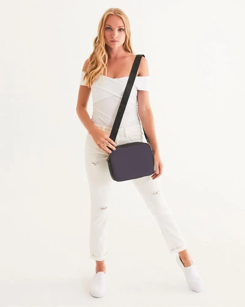 Dark Purple Gray Crossbody Bag | Dark Pale Pastel Purple Gray | C15M30Y0K80