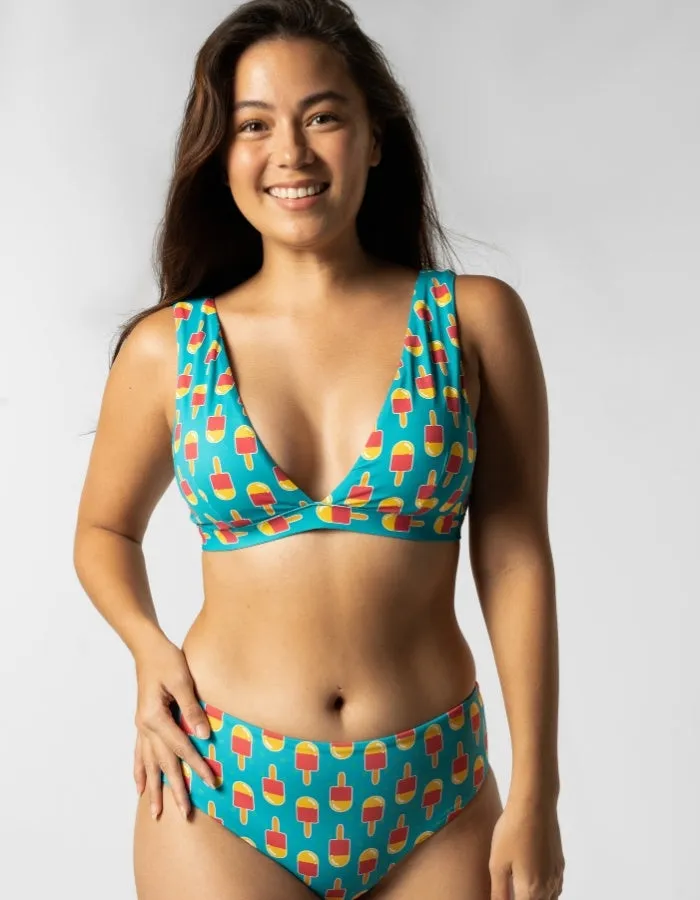 Dune – Ice Lolly Womens Plunge Bikini Top