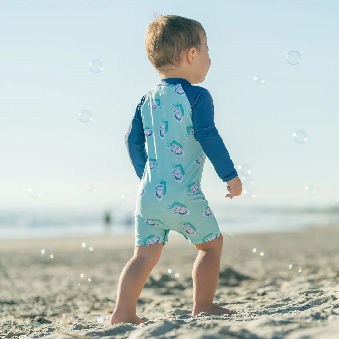Float Your Boat Long Sleeve Sun Suit