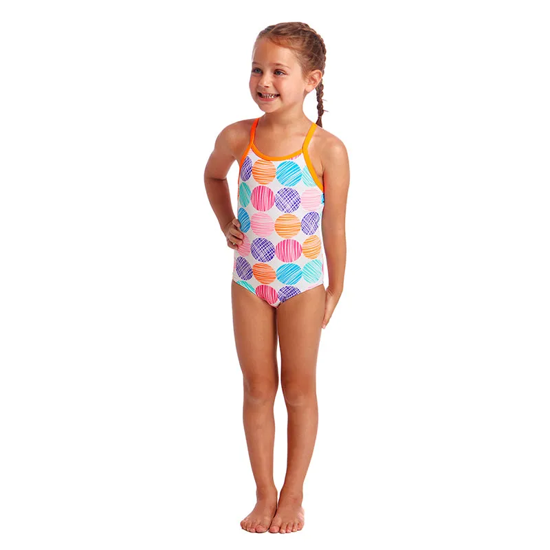 Funkita - Cotton Candy - Toddler Girls Printed One Piece