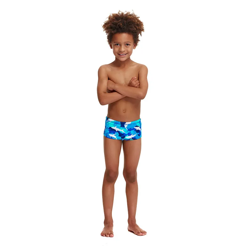 Funky Trunks - White Pointer - Toddler Boys Printed Trunks