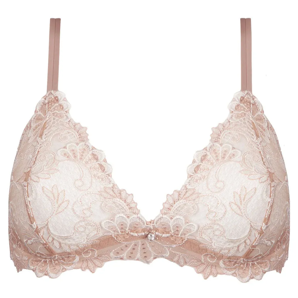 Lise Charmel 'Dressing Floral' Beige Non-wired Triangle Bra