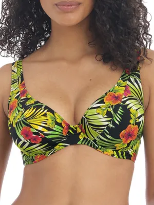 Maui Daze High Apex Bikini Top - Multi