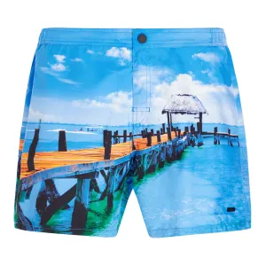 Men Alligatorfish Swimwear - Open Blue