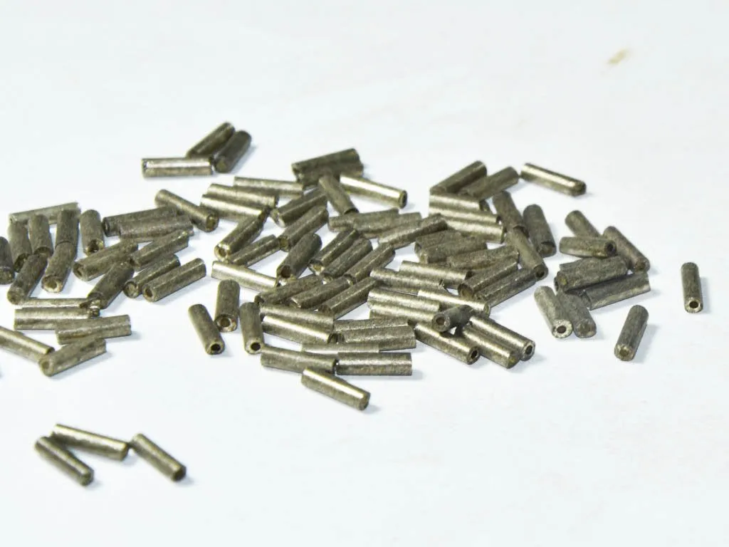 Mercury Gray Pipe / Bugle Glass Seed Beads (6 mm)