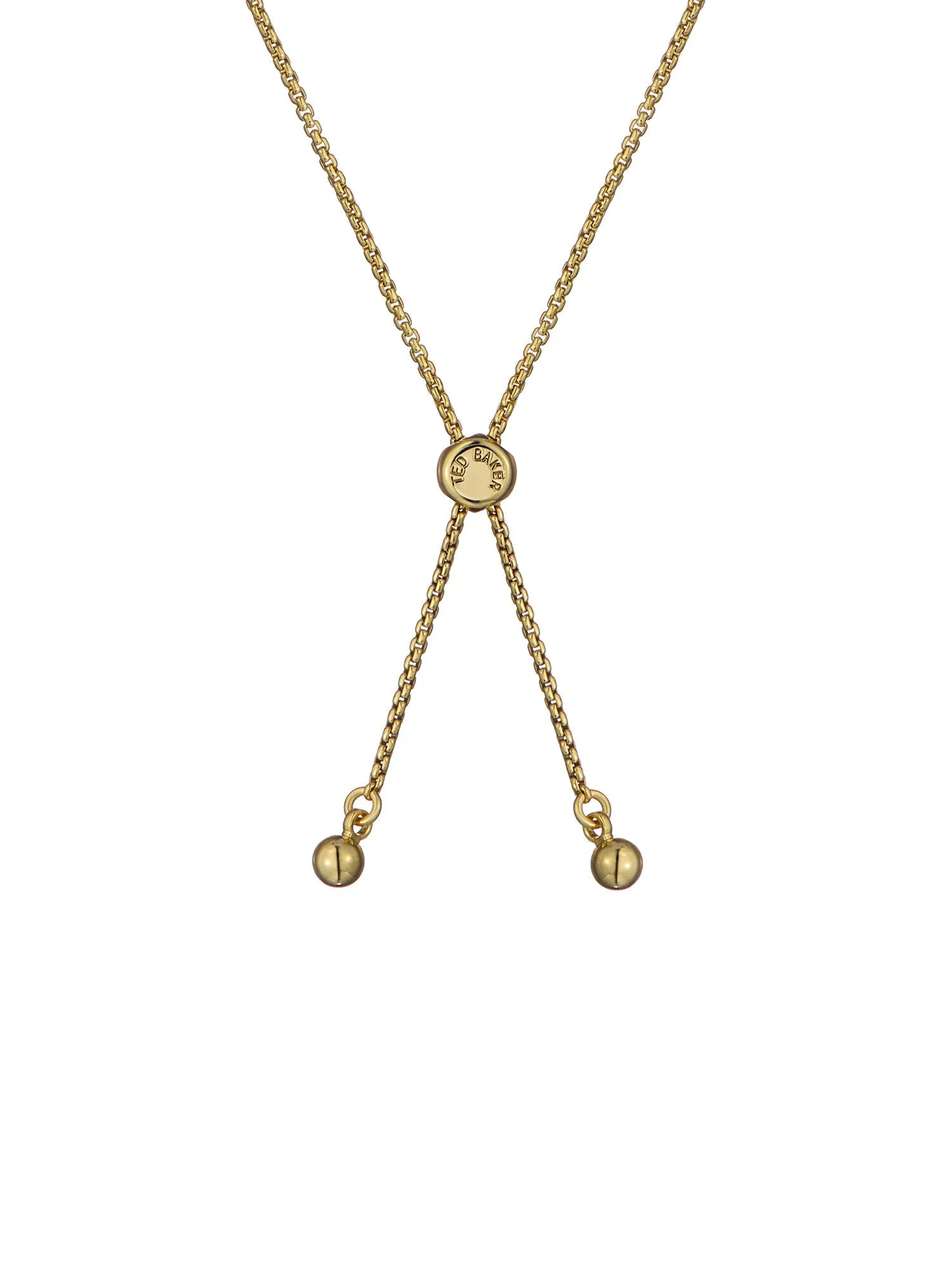 Monelle Green Monogram Button Adjustable Bracelet Gold