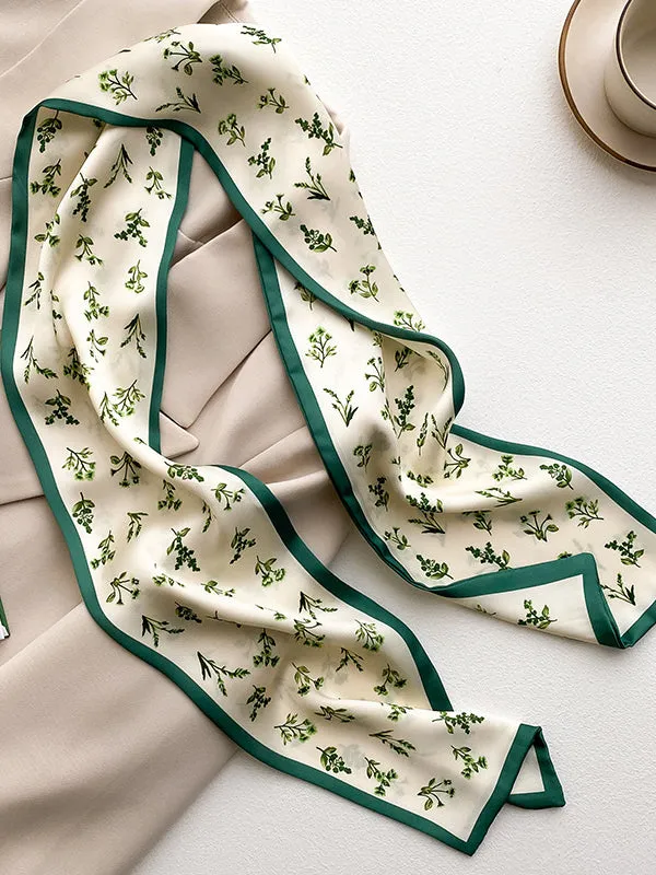 Original Contrast Color Floral Printed Scarf