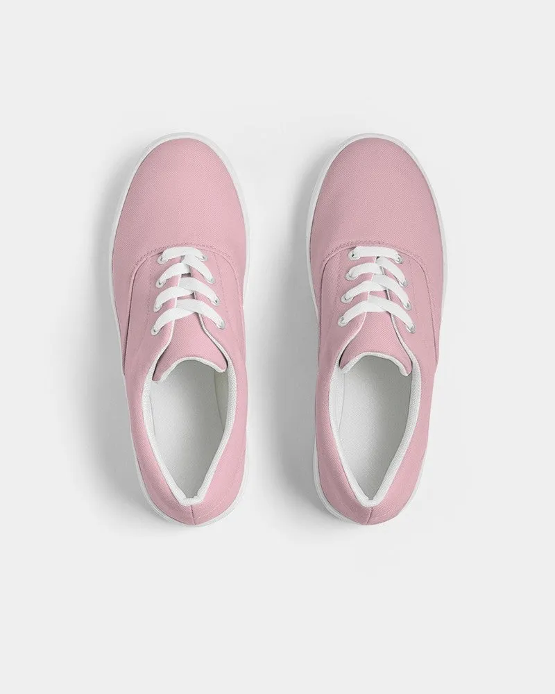 Pale Pastel Cool Pink Men's Canvas Sneakers | Men's | Bright Pale Pastel Cool Pink | C0M30Y8K0