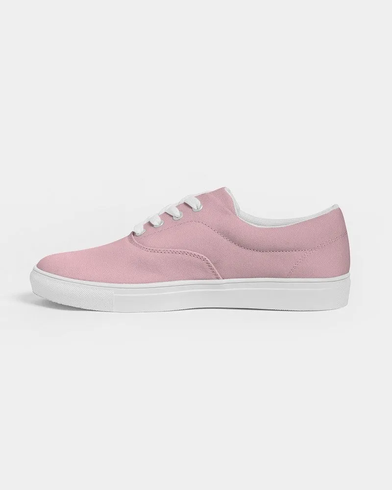 Pale Pastel Cool Pink Men's Canvas Sneakers | Men's | Bright Pale Pastel Cool Pink | C0M30Y8K0