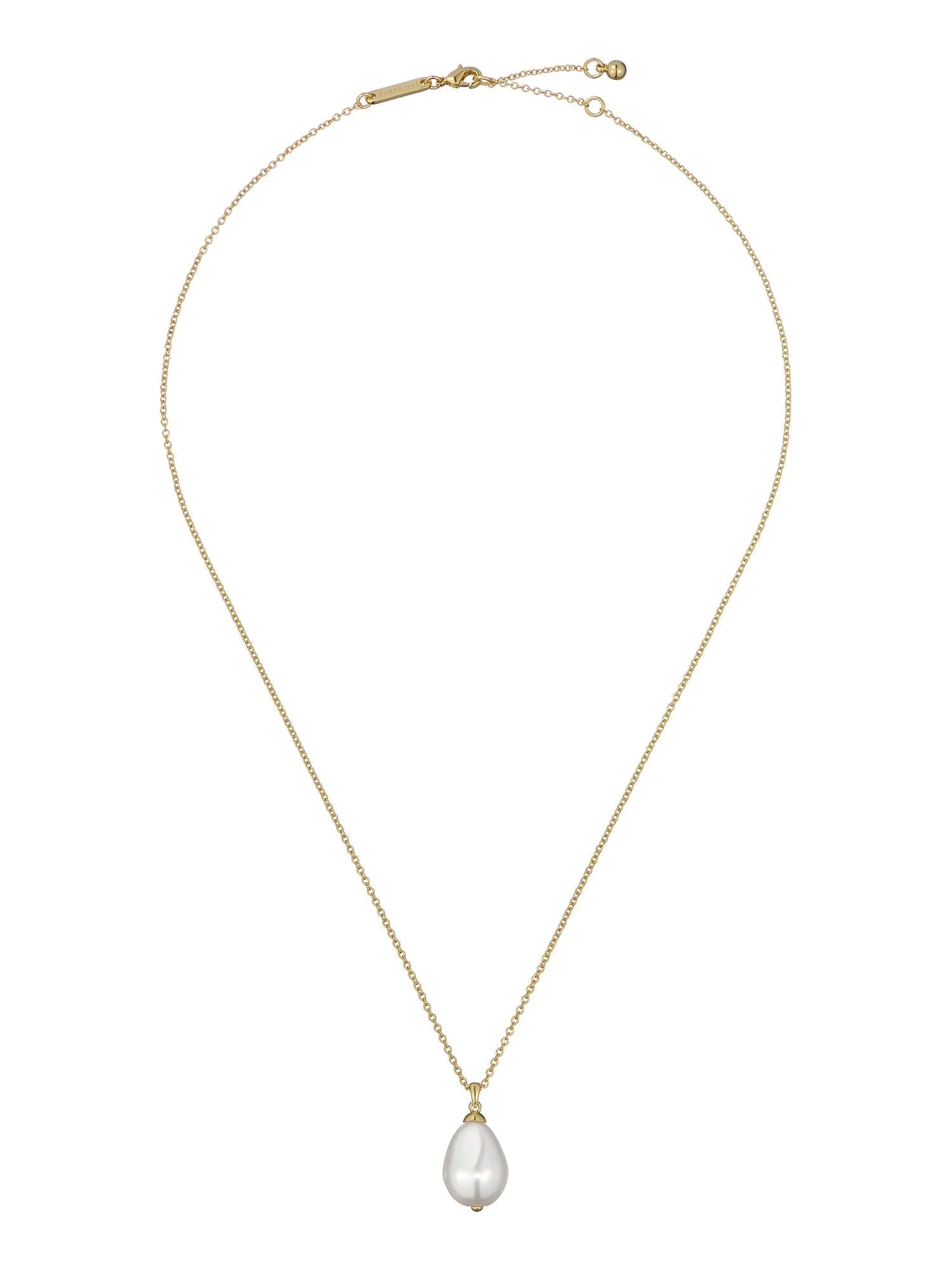 Parmlia Pearly Chain Pendant Necklace Gold