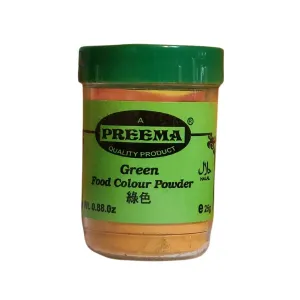 Preema Green Food Color Powder 25g