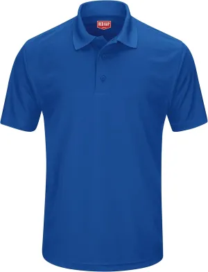 Red Kap Men's Short Sleeve Performance Knit Pocketless Coro Polo