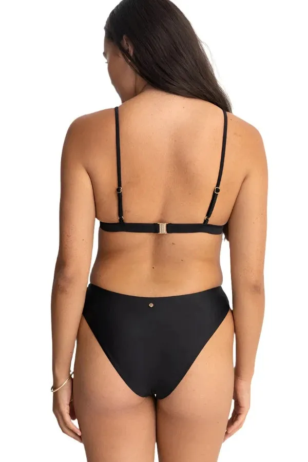 RHYTHM Women's Classic Bralette Bikini Top Black