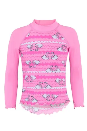 Sea Circus Swan Long Sleeve Suntop