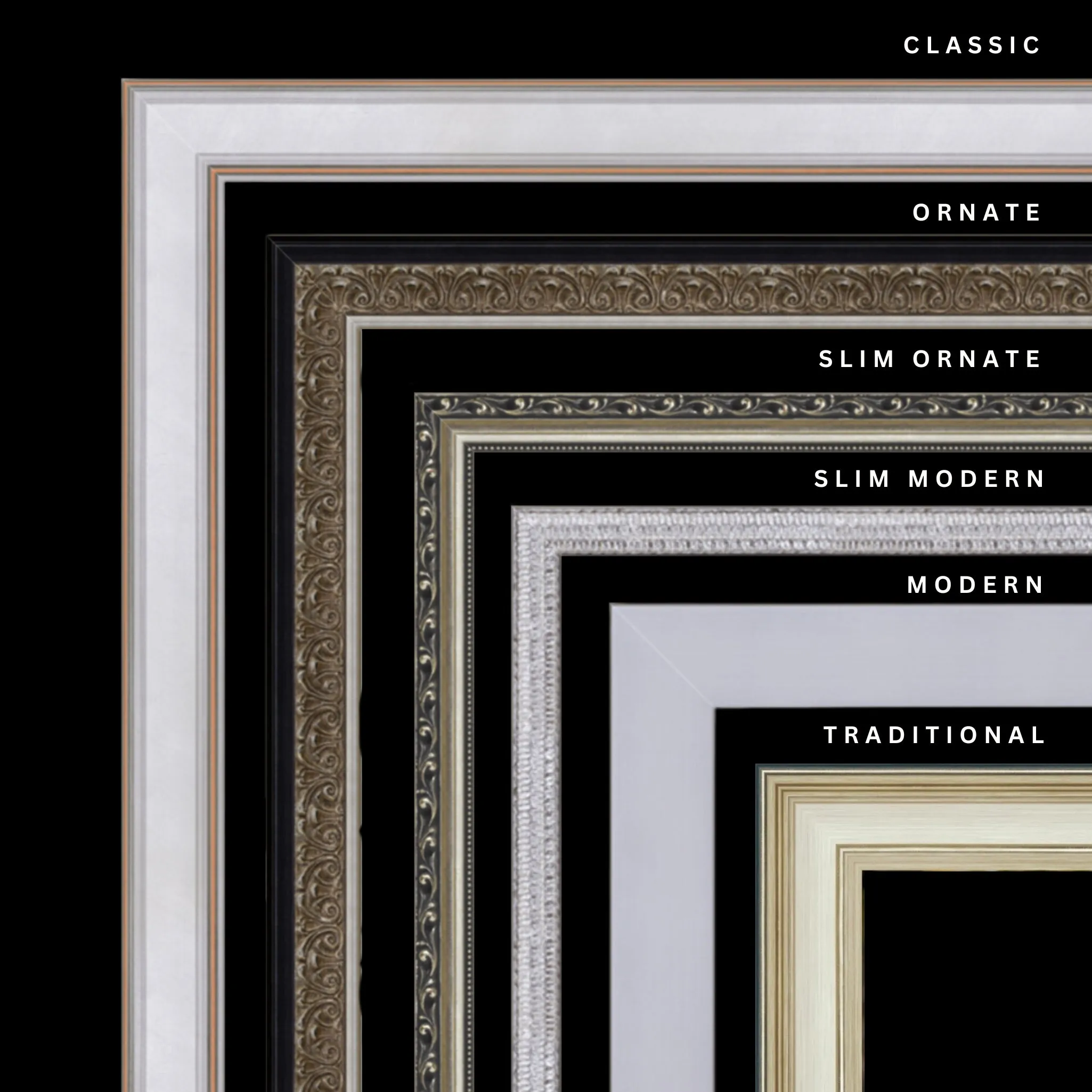 Silver 12x22 Picture Frame Ornate Traditional Classic Antique