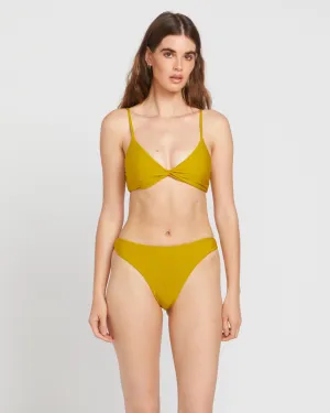 Simply Seamless Vneck Top - Moss