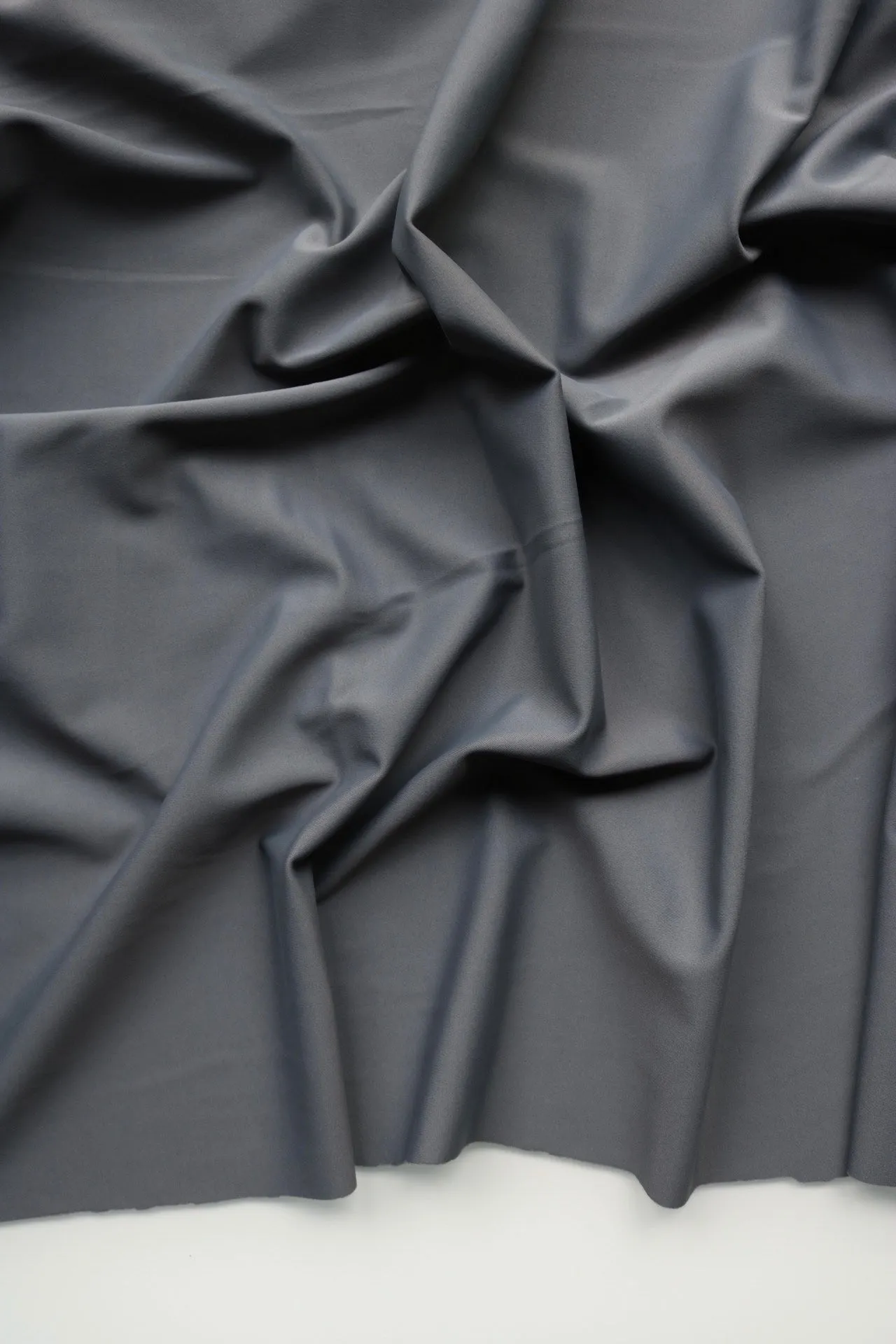 Slate Gray Matte Nylon Spandex Tricot